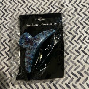 Blue Patterned Hair Clip